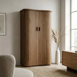 Eleonora Wandkasten|Industriele Kasten|Wandkast Josh bruin 120cm