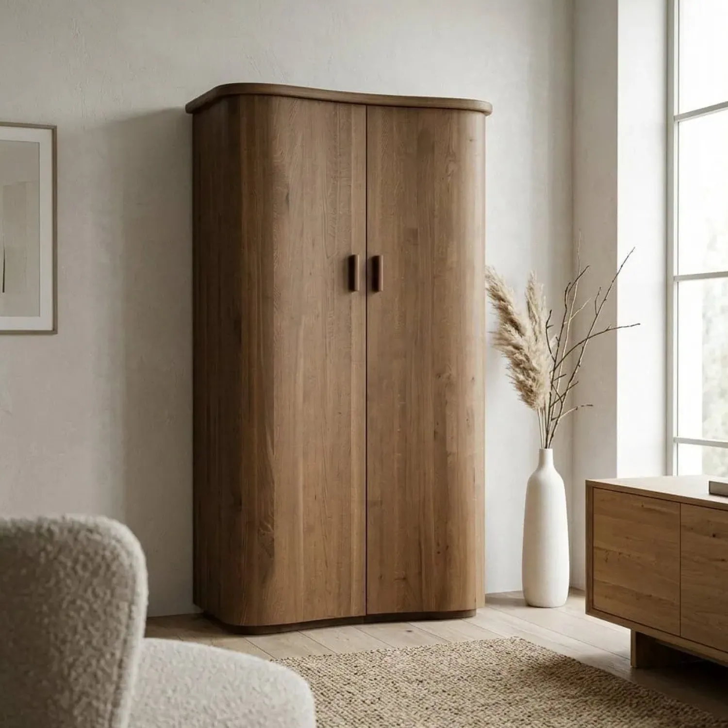 Eleonora Wandkasten|Industriele Kasten|Wandkast Josh bruin 120cm