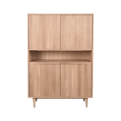 Label51 Wandkasten|Industriele Kasten|Wandkast Jule Naturel Eikenhout 110cm