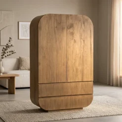 Eleonora Wandkasten|Industriele Kasten|Wandkast King mangohout 110cm