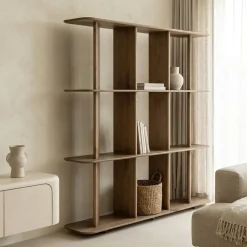 Eleonora Wandkasten|Boekenkasten|Wandkast Ty Bruin 180cm