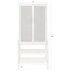Dutchbone Wandkasten|Industriele Kasten|Wandkast Yasu Rotan Zwart 70cm