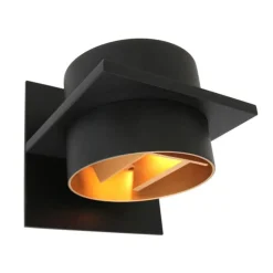 Cavetown Wandlampen|Wandlamp Muro Rond Zwart