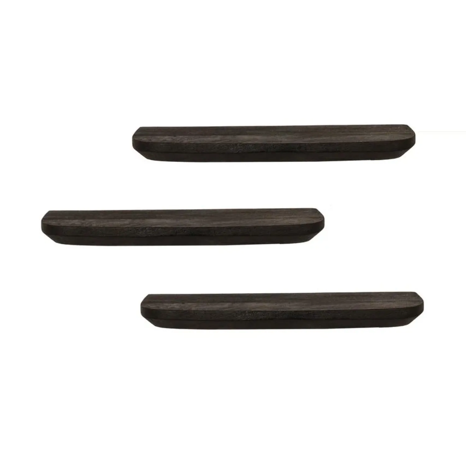 Furndea Wandplanken|Wandplanken|Wandplank Gavin Zwart 60 cm Set van 3