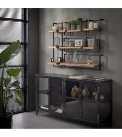 Kalfort Wandplanken|Wandplanken|Wandplank hout Stockton/c 40cm