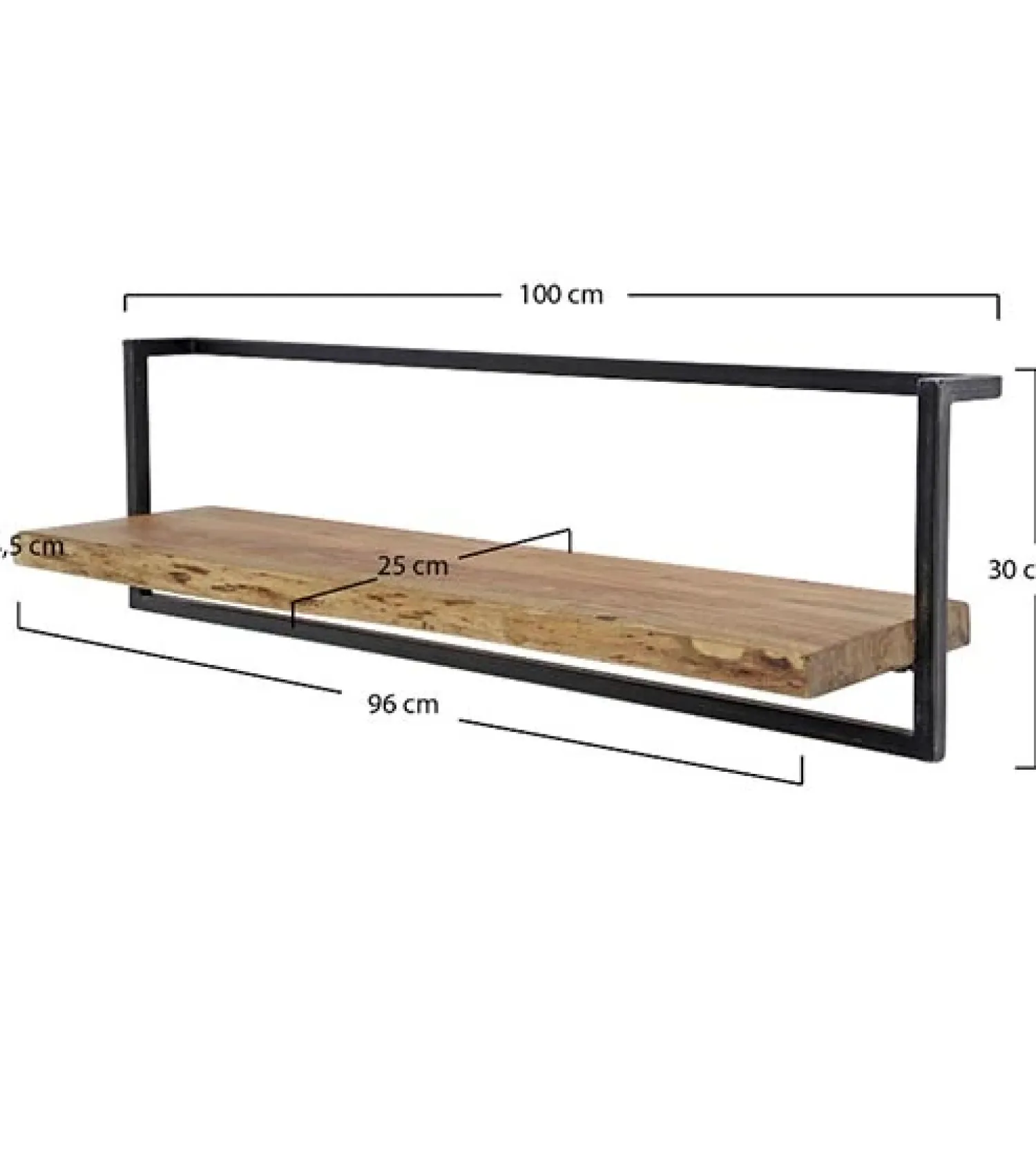 Kalfort Wandplanken|Wandplanken|Wandplank hout Stockton/e 100cm