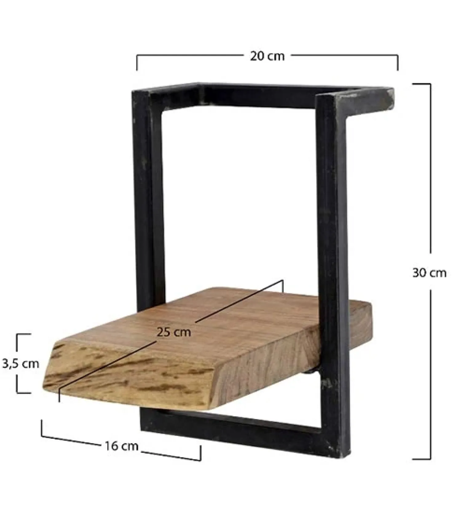 Kalfort Wandplanken|Wandrekken|Wandrek industrieel Stockton 5 135cm