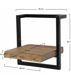 Kalfort Wandplanken|Wandrekken|Wandrek industrieel Stockton 5 135cm