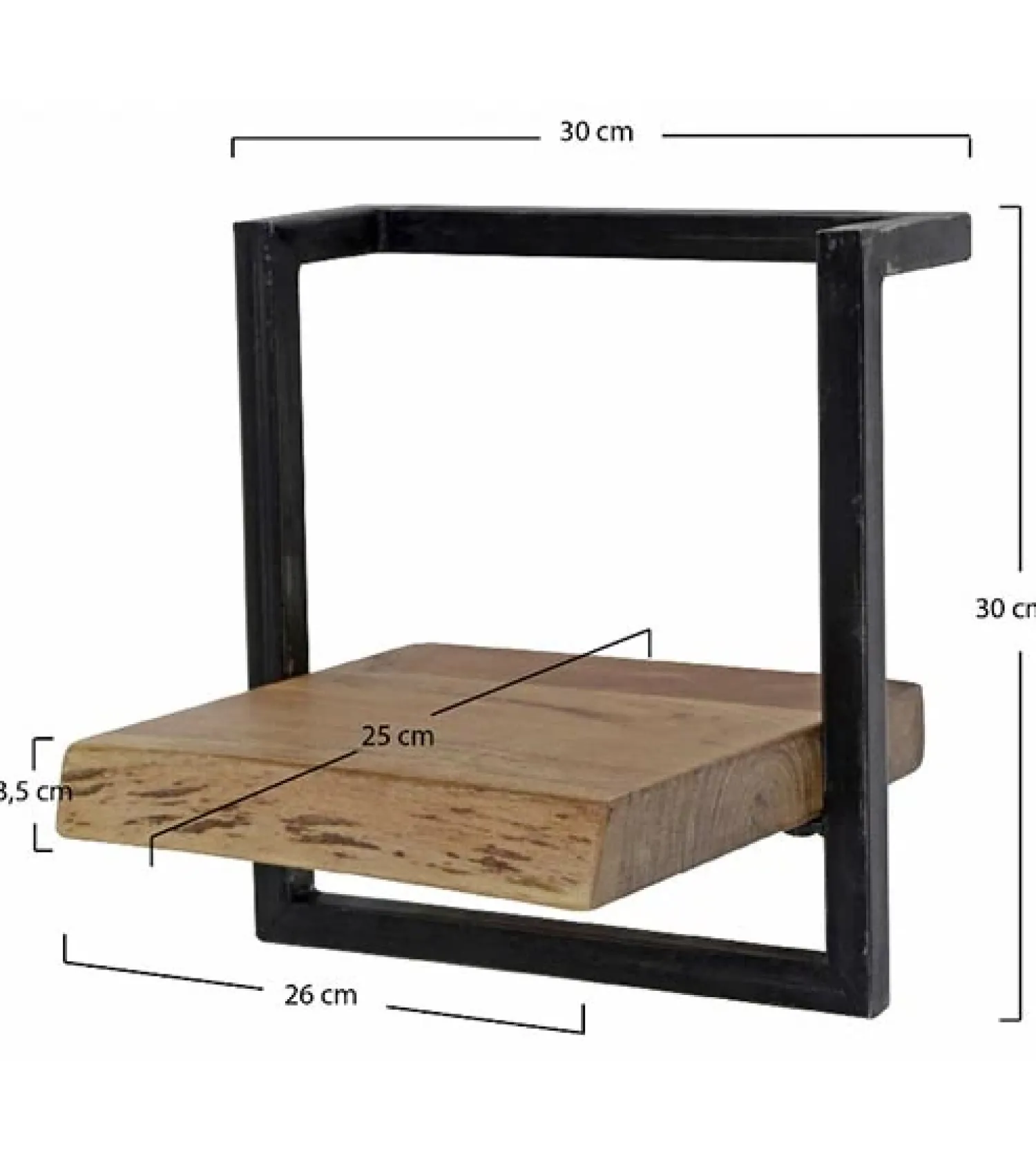 Kalfort Wandplanken|Wandrekken|Wandrek industrieel Stockton 5 135cm