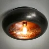 Kalfort Plafondlampen|Plafonnieres|Warp 1-lichts plafondlamp groot zwart