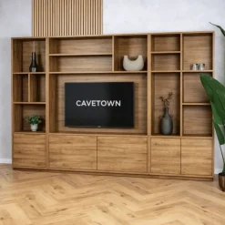 Maison Madera Wandkasten|Vakkenkasten|Watford Large Cinewall compleet mango finish