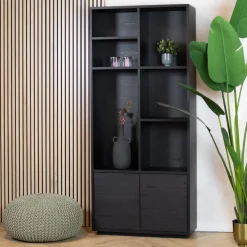 Maison Madera Wandkasten|Vakkenkasten|Watford Large Cinewall 2 deurs 90cm - Modulair