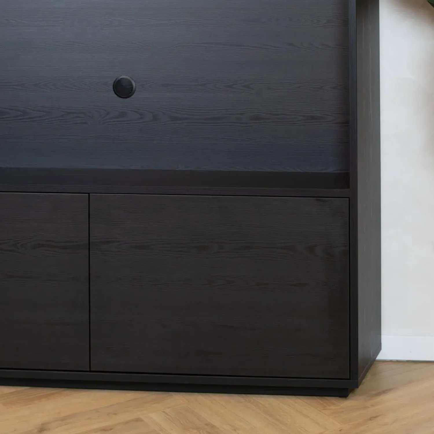 Maison Madera Wandkasten|Vakkenkasten|Watford Large Cinewall 2 deurs 154cm - Modulair