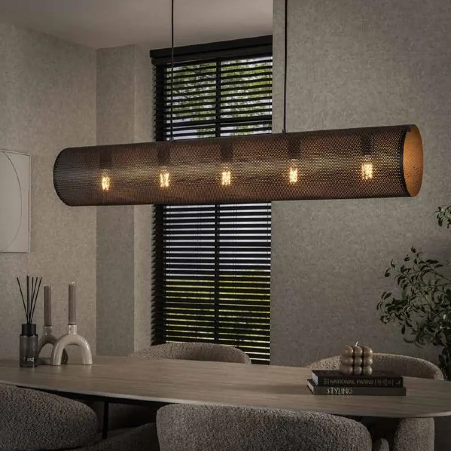 Kalfort Hanglampen|Wayne 5-lichts Hanglamp Metaal