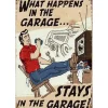 Cavetown Metalen Borden|What happens in the Garage - metalen bord