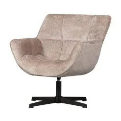 WOOOD Fauteuils|Wibo Draaifauteuil Taupe