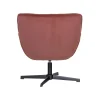 WOOOD Fauteuils|Wibo Draaifauteuil velvet Bruinrood