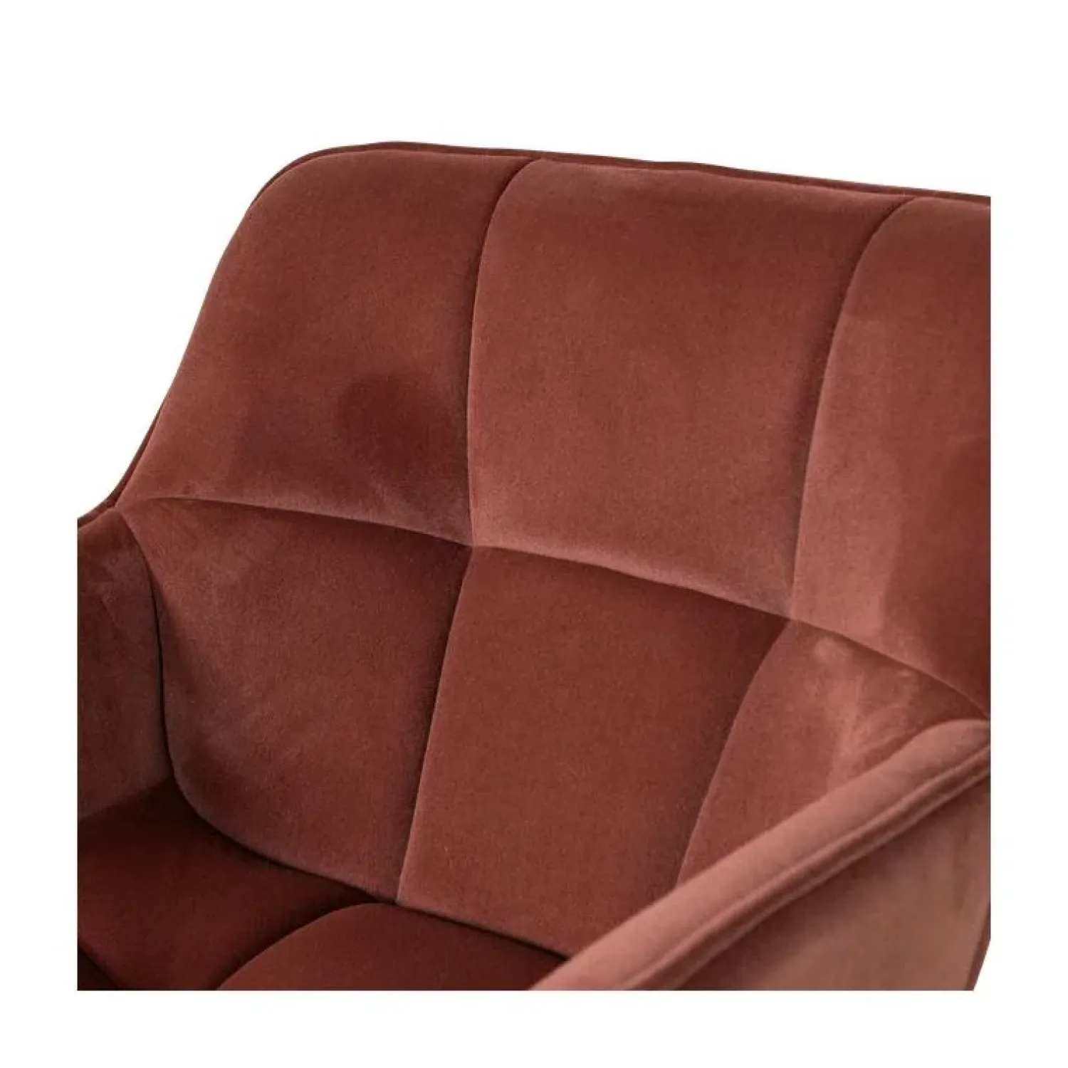 WOOOD Fauteuils|Wibo Draaifauteuil velvet Bruinrood