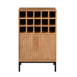 Furndea Wijnkasten|Industriele Kasten|Wijnkast Martin Naturel 55cm