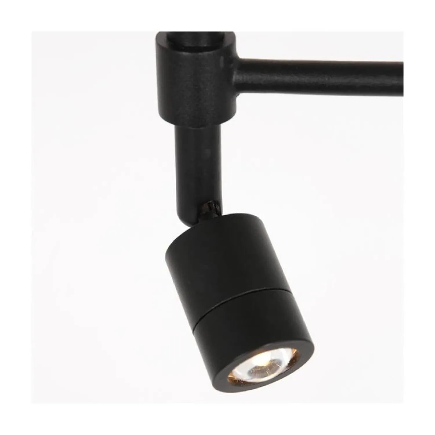 Steinmex Vloerlampen|Wilco 2-lichts Vloerlamp Zwart met Wit Linnen kap