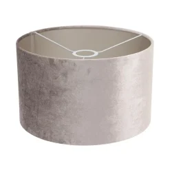 Steinmex Vloerlampen|Wilco 2-lichts Vloerlamp Zwart met Zilver Velvet kap