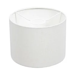 Steinmex Wandlampen|Wilco 2-lichts Wandlamp Zwart met Wit Linnen kap