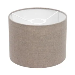 Steinmex Wandlampen|Wilco 2-lichts Wandlamp Zwart met Grijs Linnen kap