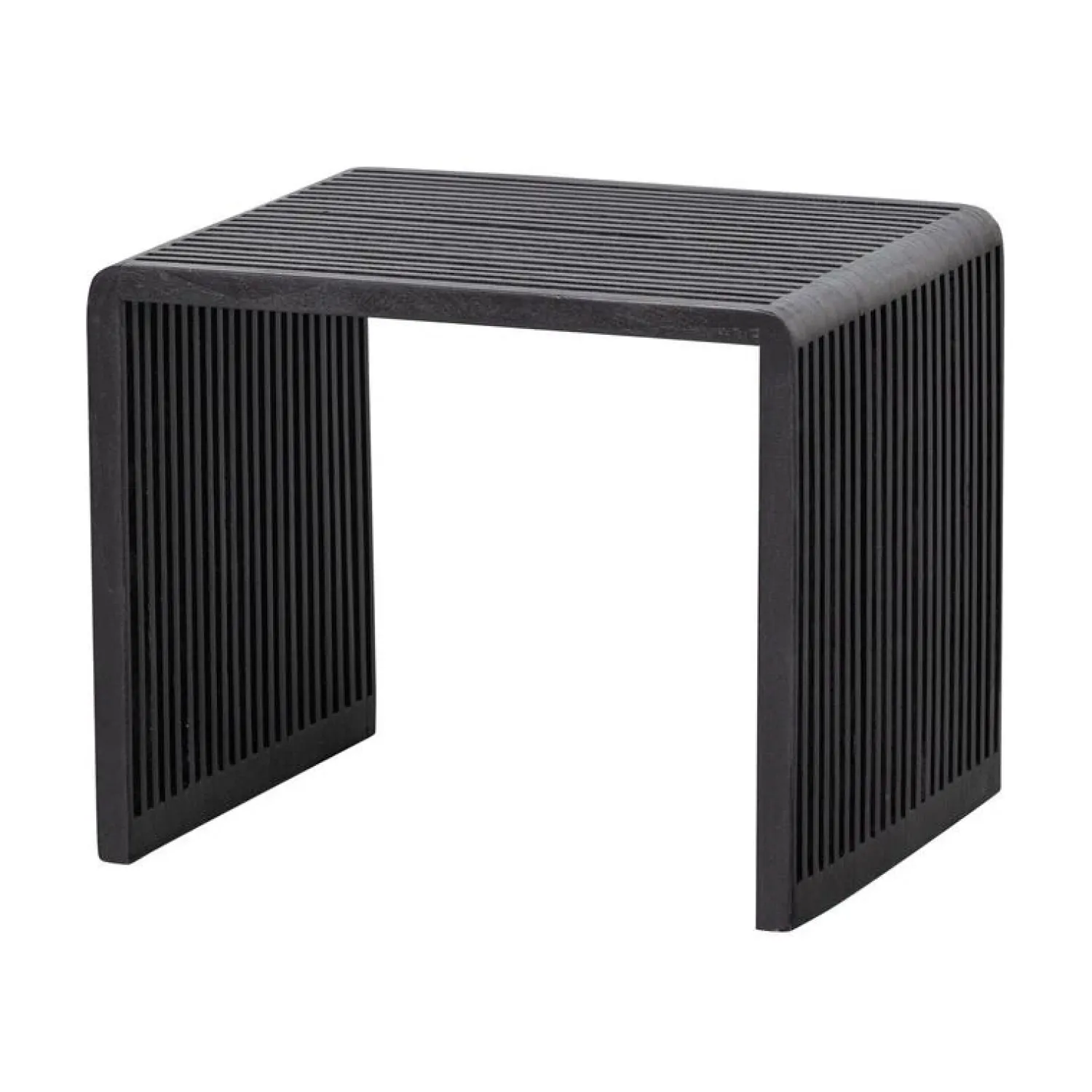 WOOOD Bijzettafels|Willa Bijzettafel Set van 2 Teak Zwart