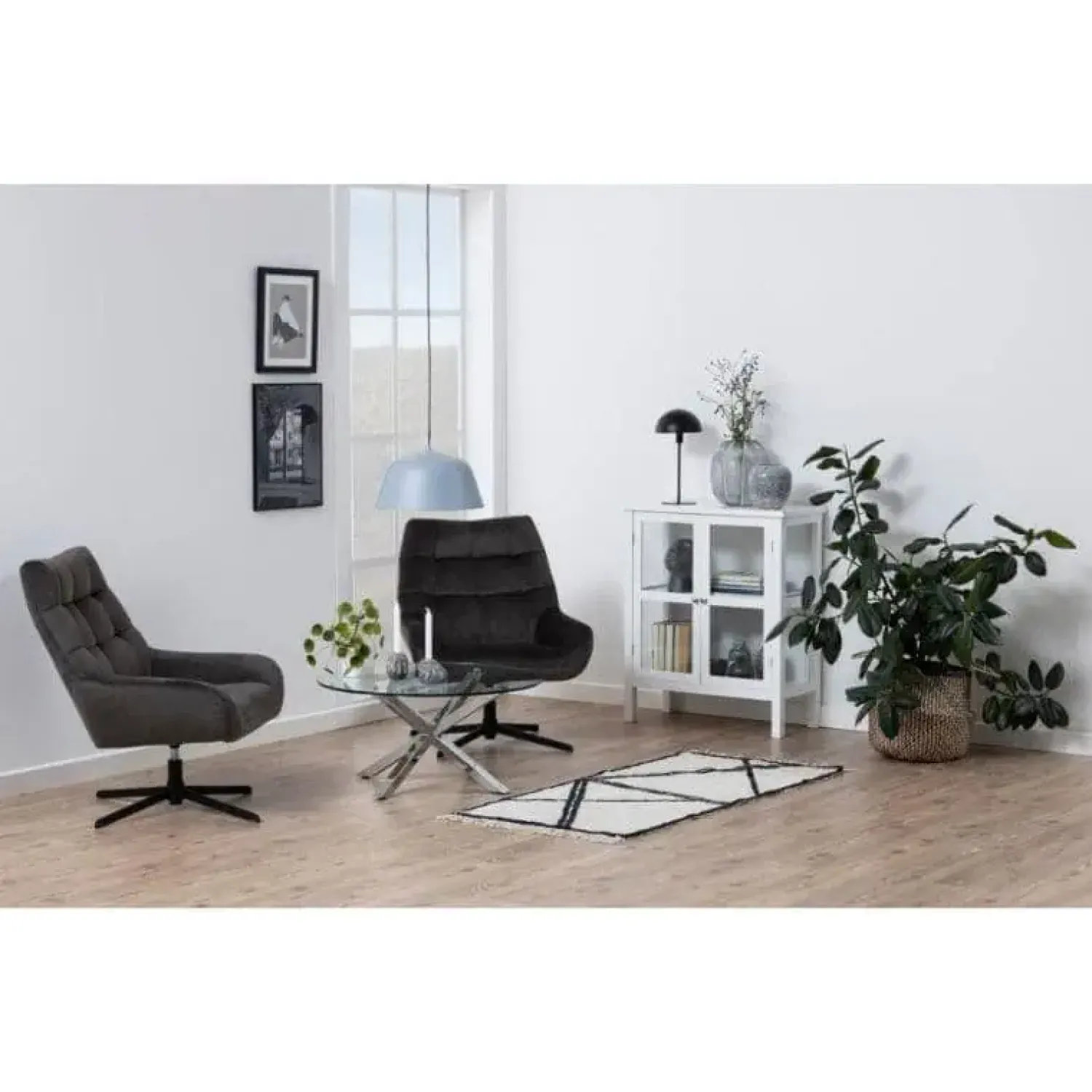 Nordhavn Salontafels|Willow Salontafel rond Glas 82cm