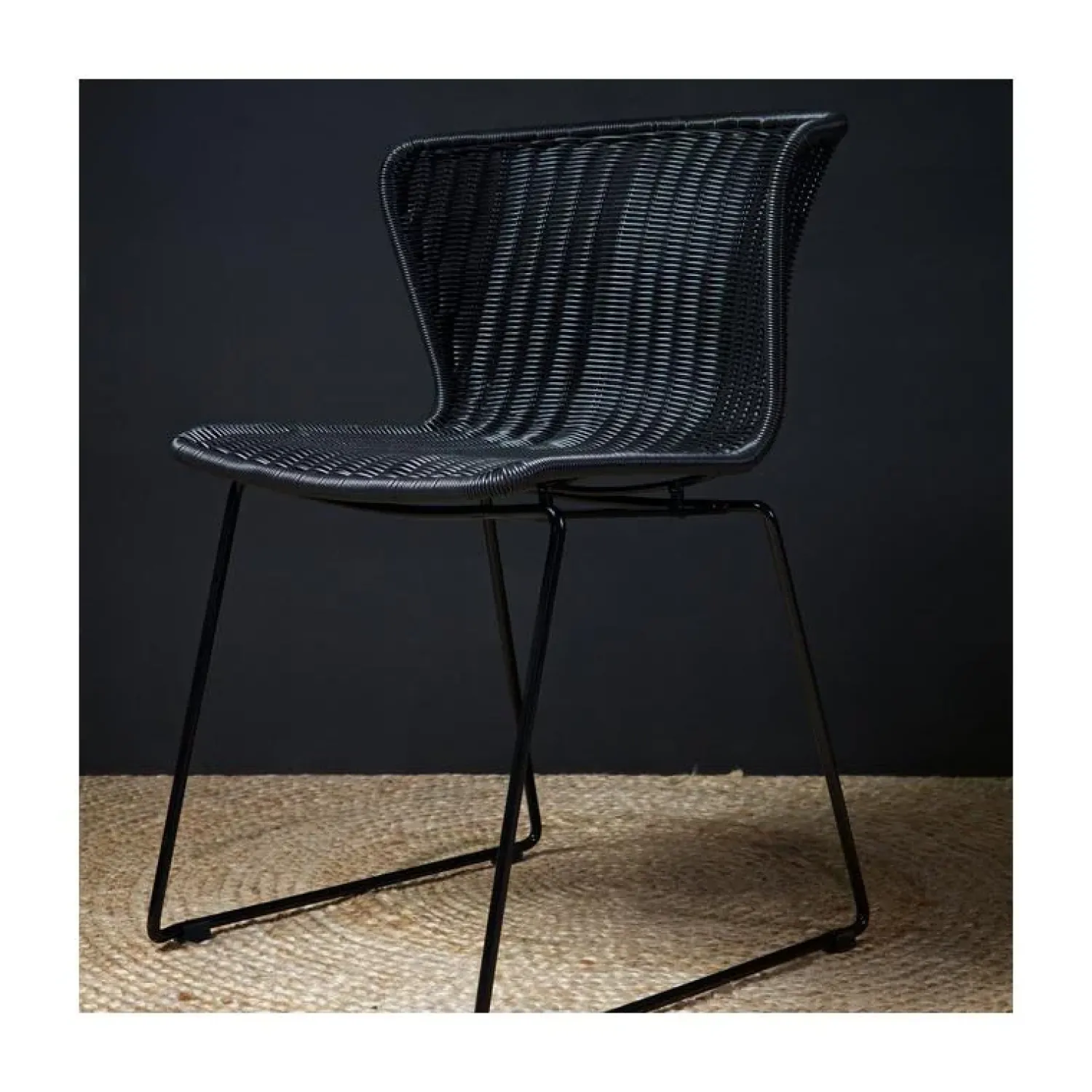 WOOOD Tuinstoelen|Wings Tuinstoel Zwart Set van 2