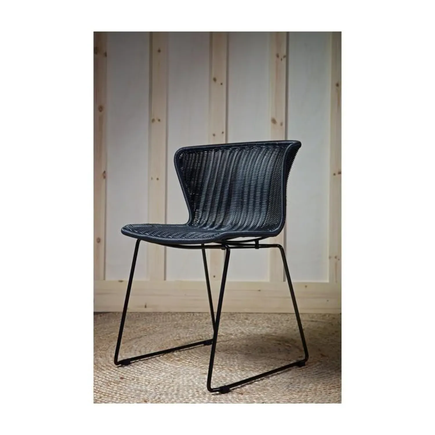 WOOOD Tuinstoelen|Wings Tuinstoel Zwart Set van 2