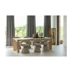 WOOOD Eetkamerstoelen|Winter Draaibare Eetkamerstoel Naturel Melange