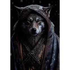 Cavetown Metalen Borden|Wolf met kap - metalen bord