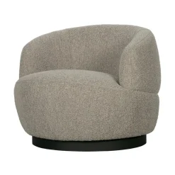 WOOOD Fauteuils|Woolly Draaifauteuil Boucle Naturel Melange