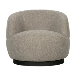 WOOOD Fauteuils|Woolly Draaifauteuil Boucle Naturel Melange