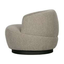 WOOOD Fauteuils|Woolly Draaifauteuil Boucle Naturel Melange