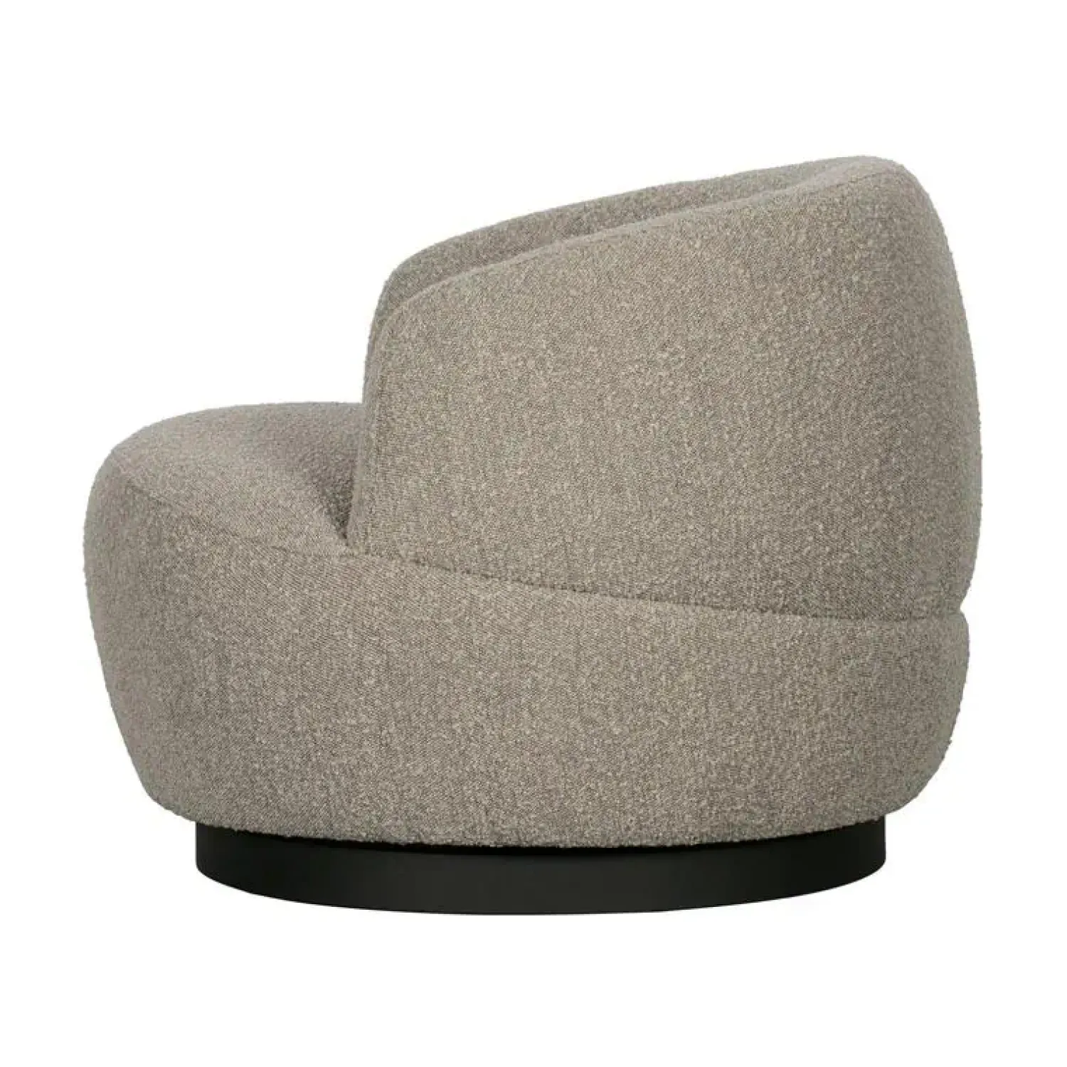 WOOOD Fauteuils|Woolly Draaifauteuil Boucle Naturel Melange