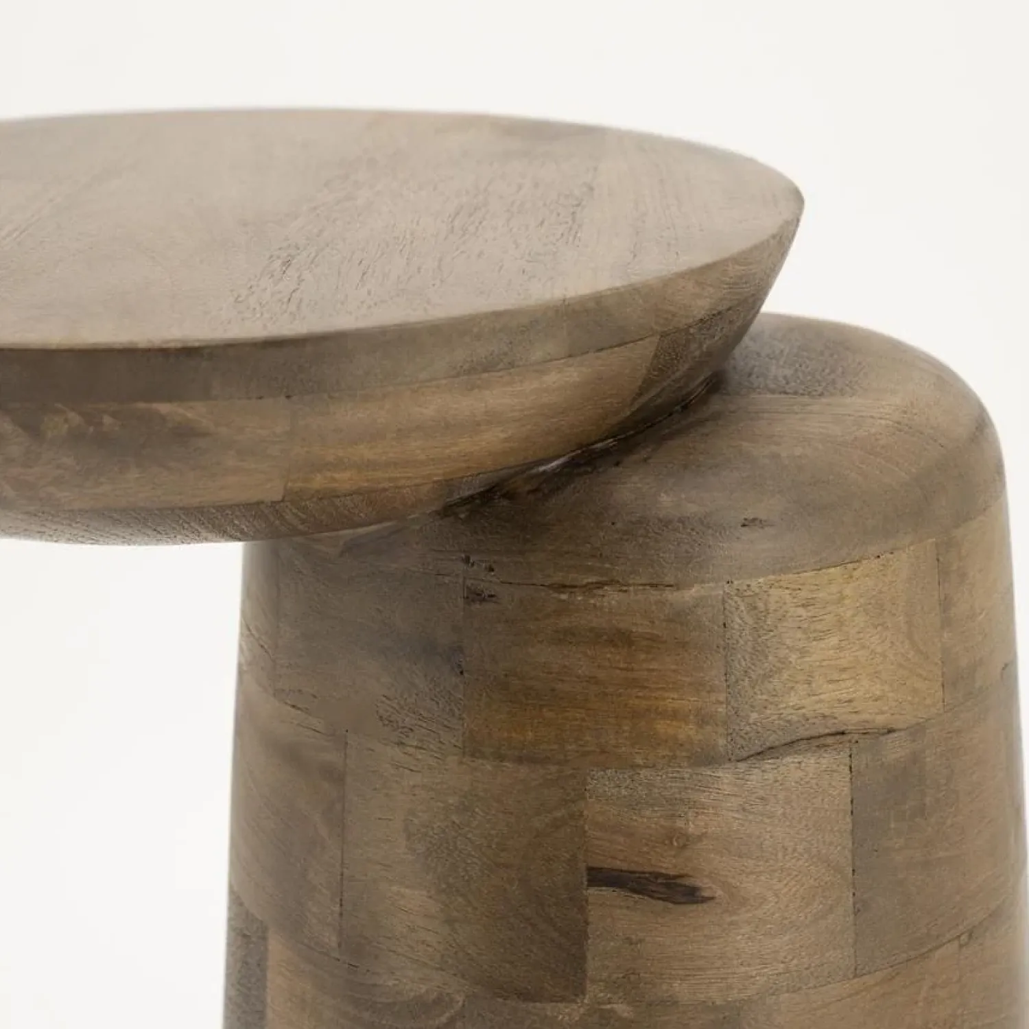 By Boo Bijzettafels|Woomble Bijzettafel mangohout Bruin 40cm