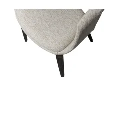 WOOOD Eetkamerstoelen|Yossi Eetkamerstoel naturel met houten poot donkerbruin