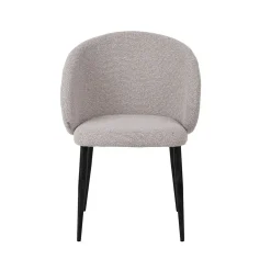 Label51 Eetkamerstoelen|Yuki Eetkamerstoel Naturel met zwarte poot