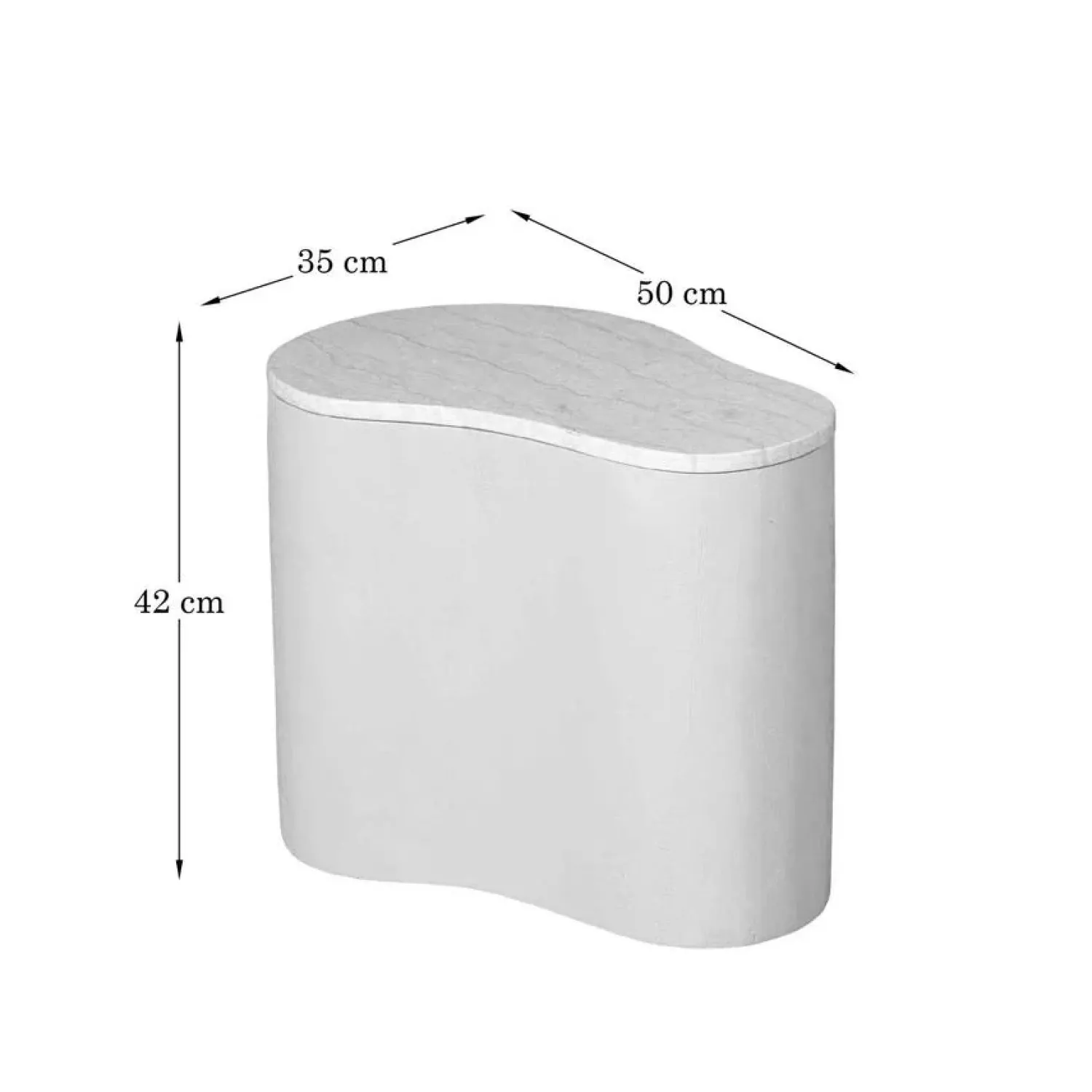 Furndea Salontafels|Yuko Salontafel marmer Zand 50cm