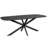 Furndea Eettafels|Yuna Eettafel Deens ovaal zwart 240 cm