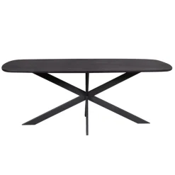 Furndea Eettafels|Yuna Eettafel Deens ovaal zwart 240 cm