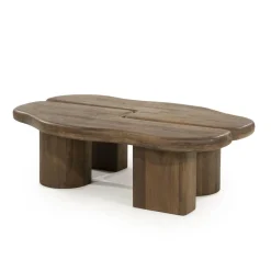 By Boo Salontafels|Yuo Salontafel mangohout Bruin 100cm