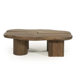 By Boo Salontafels|Yuo Salontafel mangohout Bruin 100cm