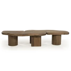 By Boo Salontafels|Yuo Salontafel mangohout Bruin 100cm