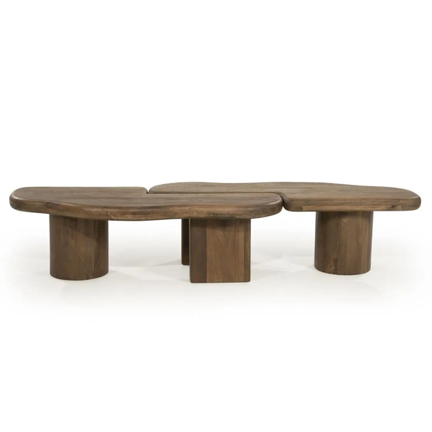 By Boo Salontafels|Yuo Salontafel mangohout Bruin 100cm