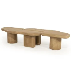 By Boo Salontafels|Yuo Salontafel mangohout Naturel 100cm
