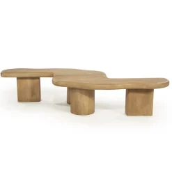 By Boo Salontafels|Yuo Salontafel mangohout Naturel 100cm
