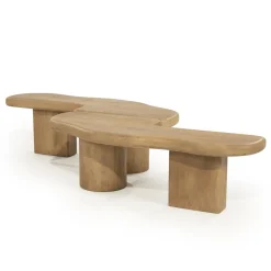By Boo Salontafels|Yuo Salontafel mangohout Naturel 100cm